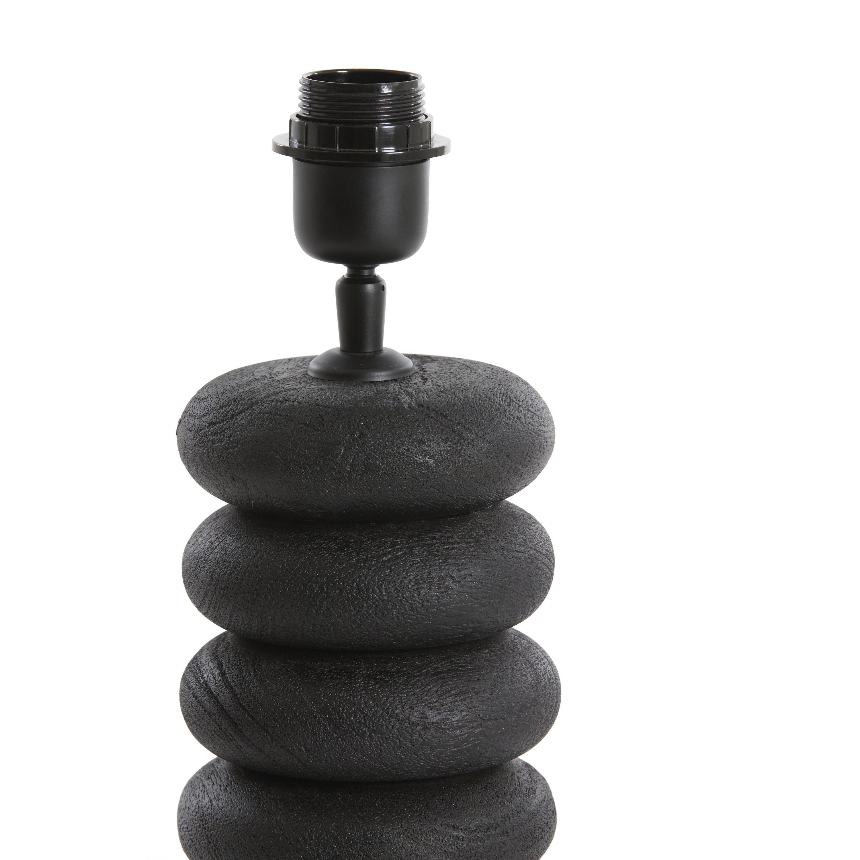 Light & Living - tafellamp - Budongo - zwart - hout - losse armatuur