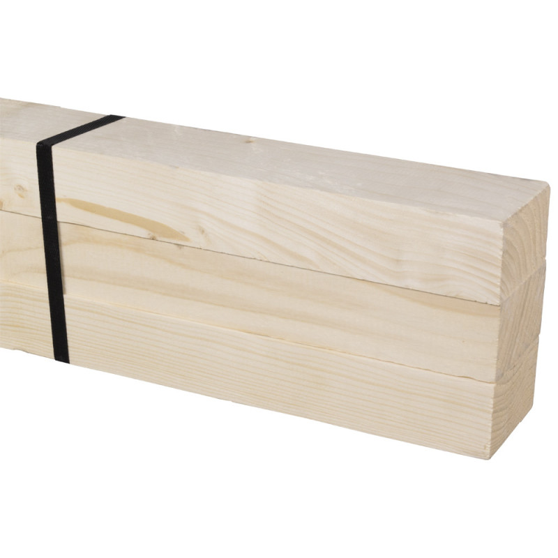 Bois brut 270 x 7,4 x 4,6 cm 3 pièces