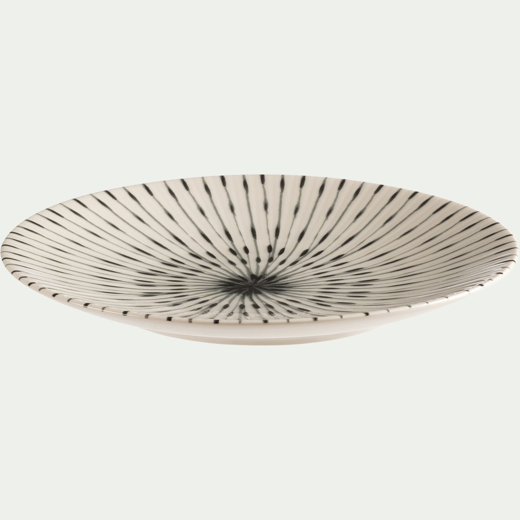 ARYA - Assiette dessert en grès D21cm - blanc