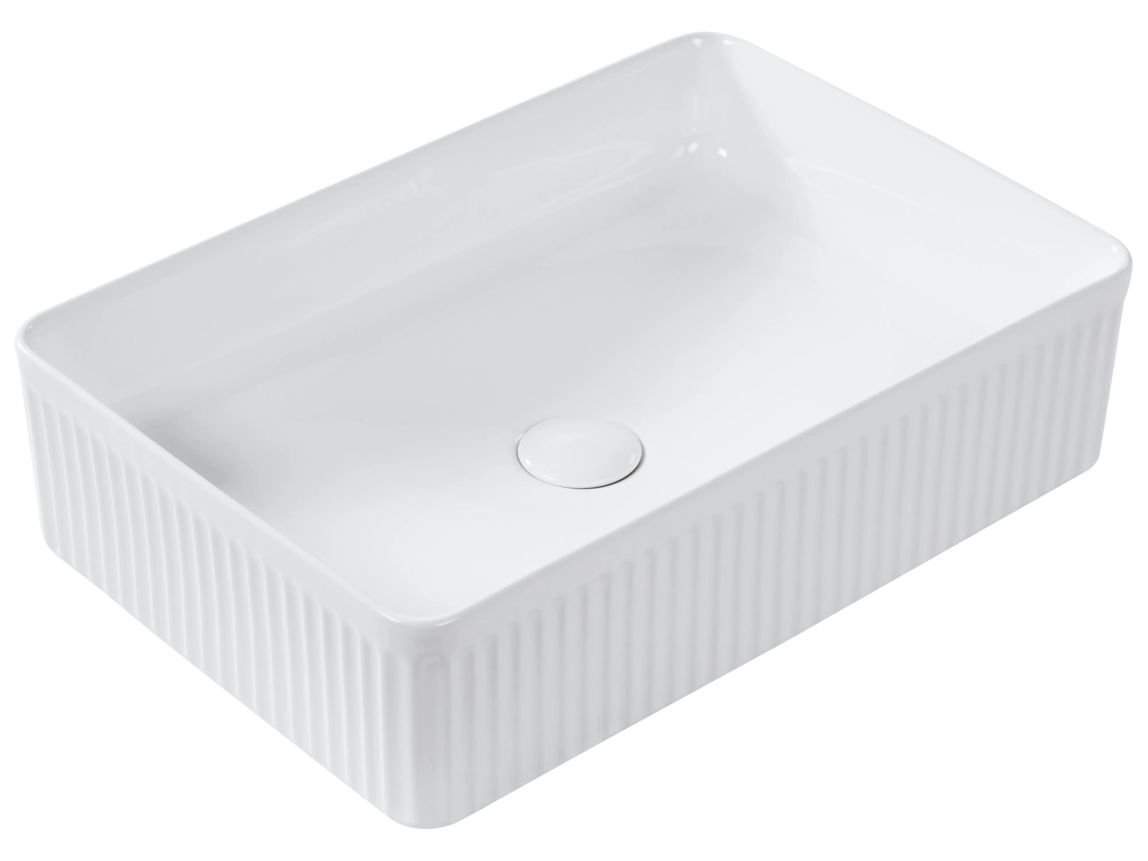 Countertop Basin GELDO 490 x 310 mm Ceramic White