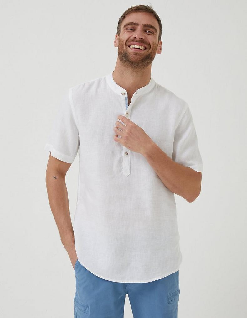 Pop Over Linen Shirt