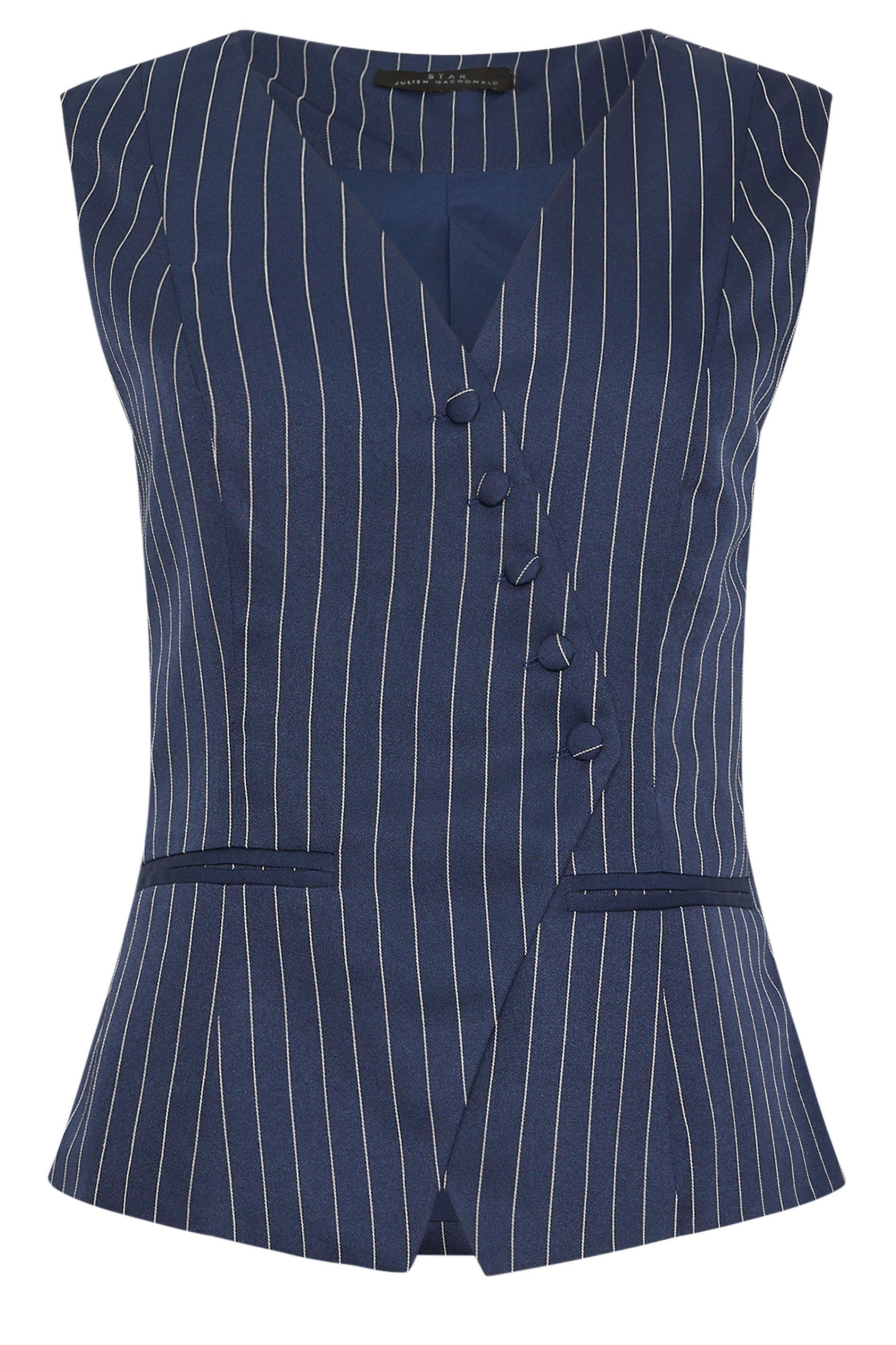 Star by Julien Macdonald Woven Pinstripe Waistcoat