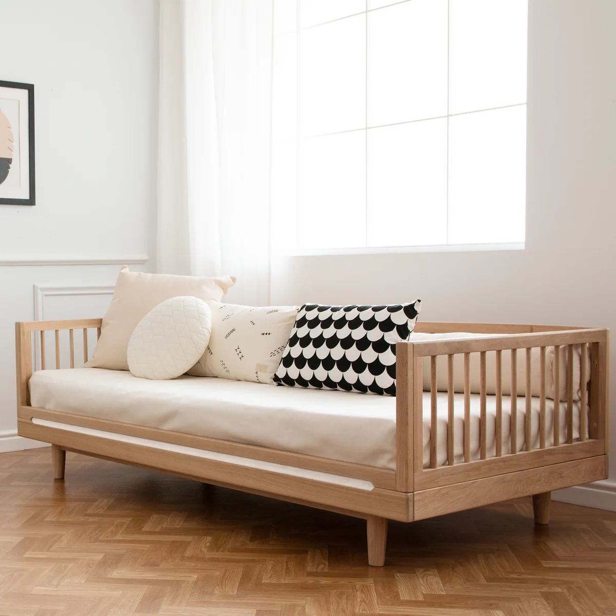 Nobodinoz - Sofa Kit Erweiterung für Pure Single Bett, Eiche