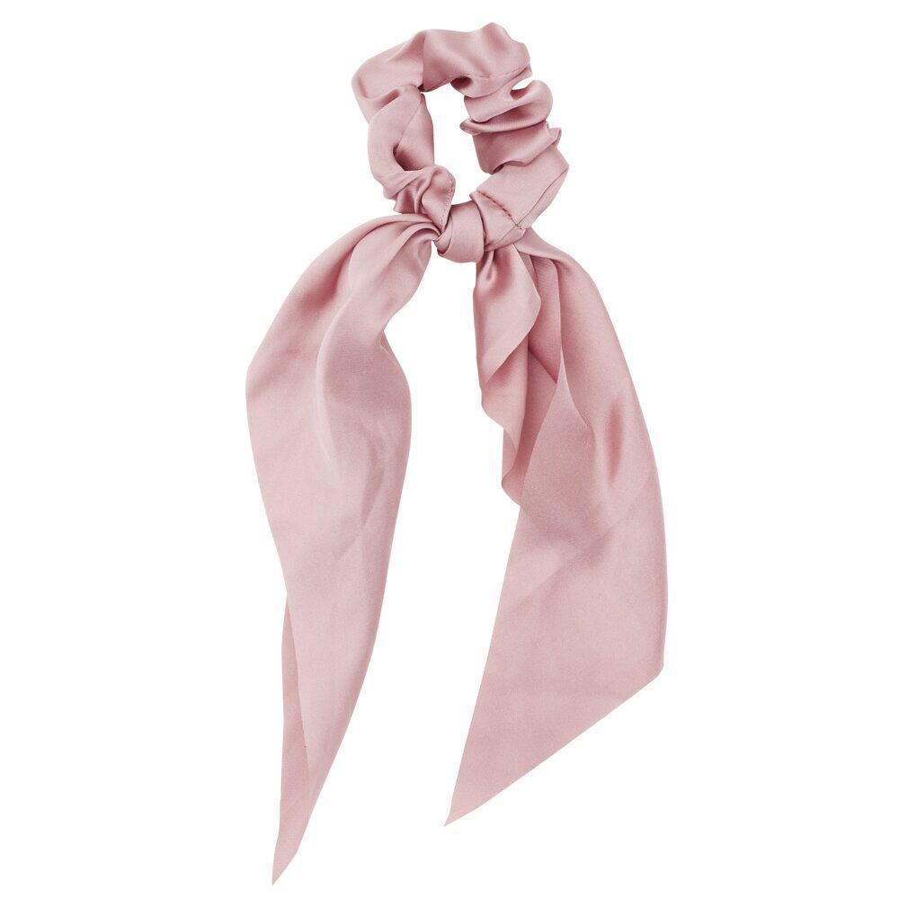 Chouchou ruban à cheveux en tissu uni L29cm (4 modèles)
