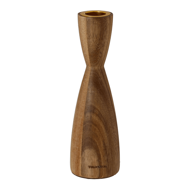 SUPORTE VELA/CASTIÇAL 17 CM ACÁCIA
