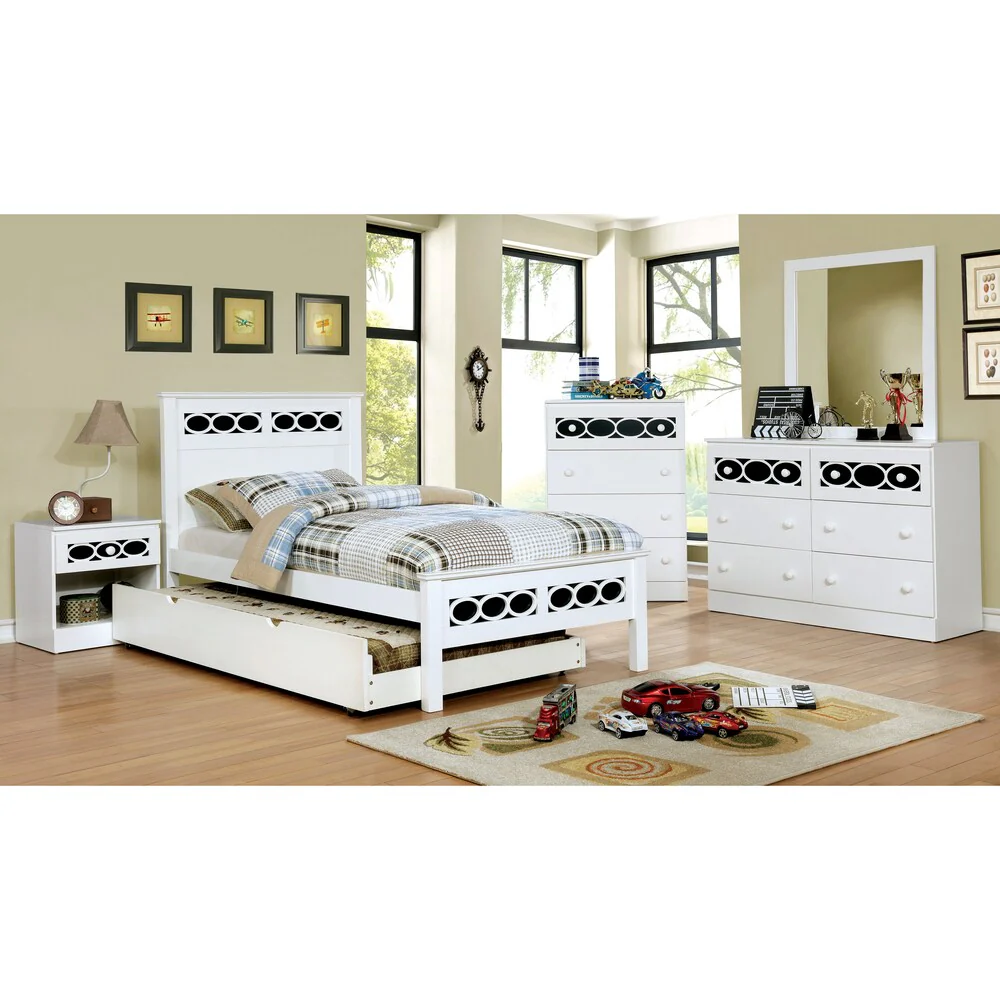 Furniture of America Noon Contemporary Solid Wood 4-drawer Youth Chest