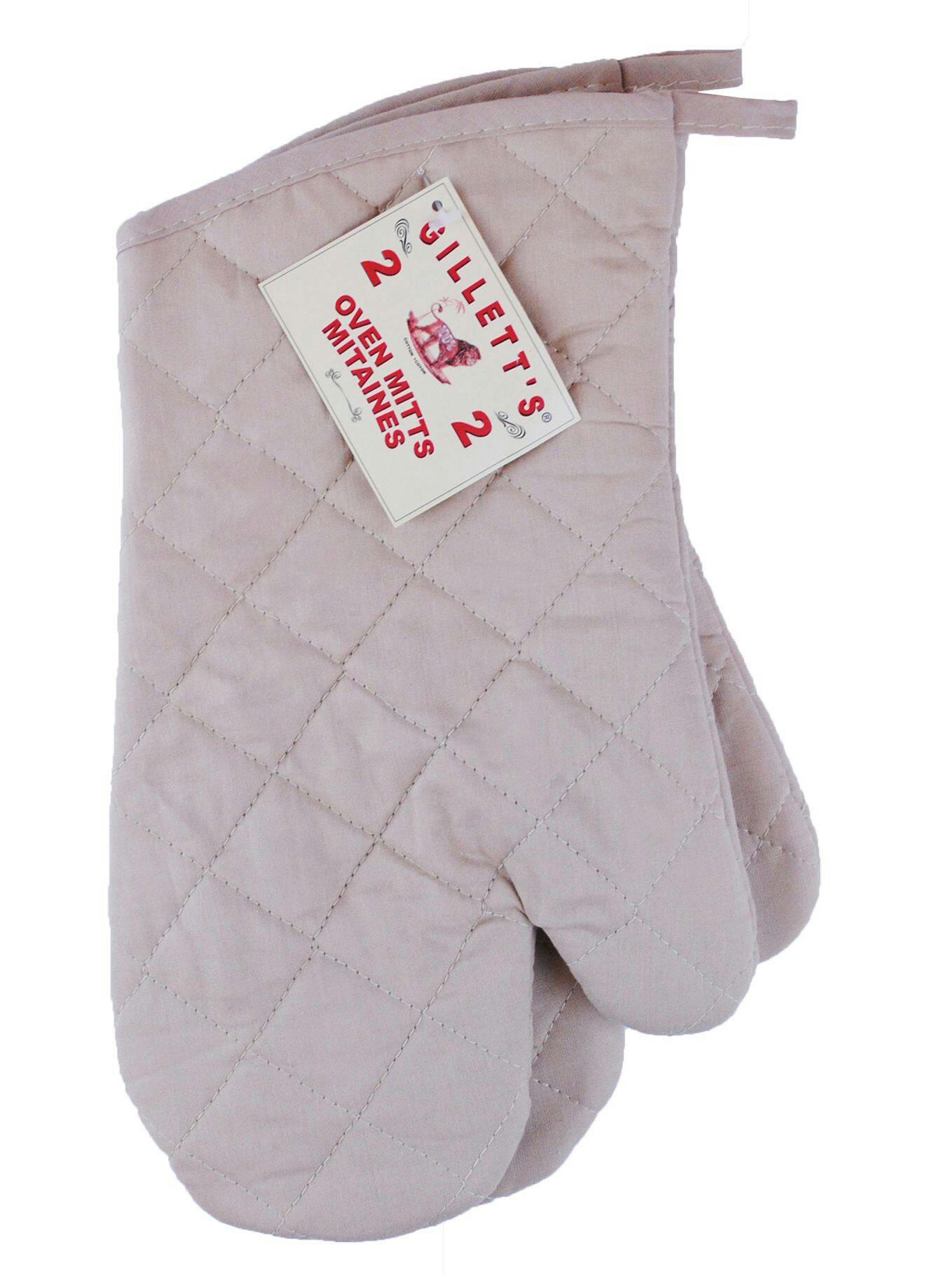 MASTER Chef 2pc Cotton Oven Mitt Set with Hanging Loop, Machine Washable, Red