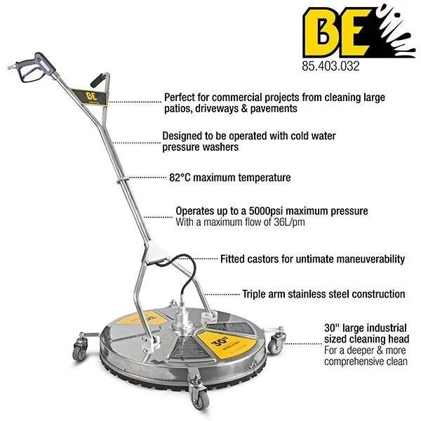 30 5000 PSI Whirl-A-Way Surface Cleaner