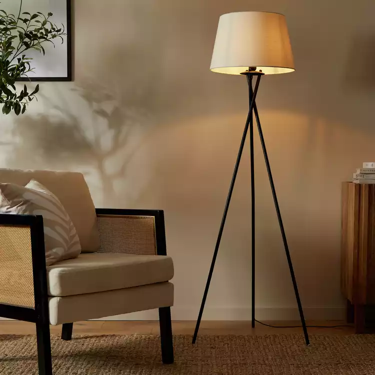 Habitat Cortillo Base Only Tripod Floor Lamp - Black