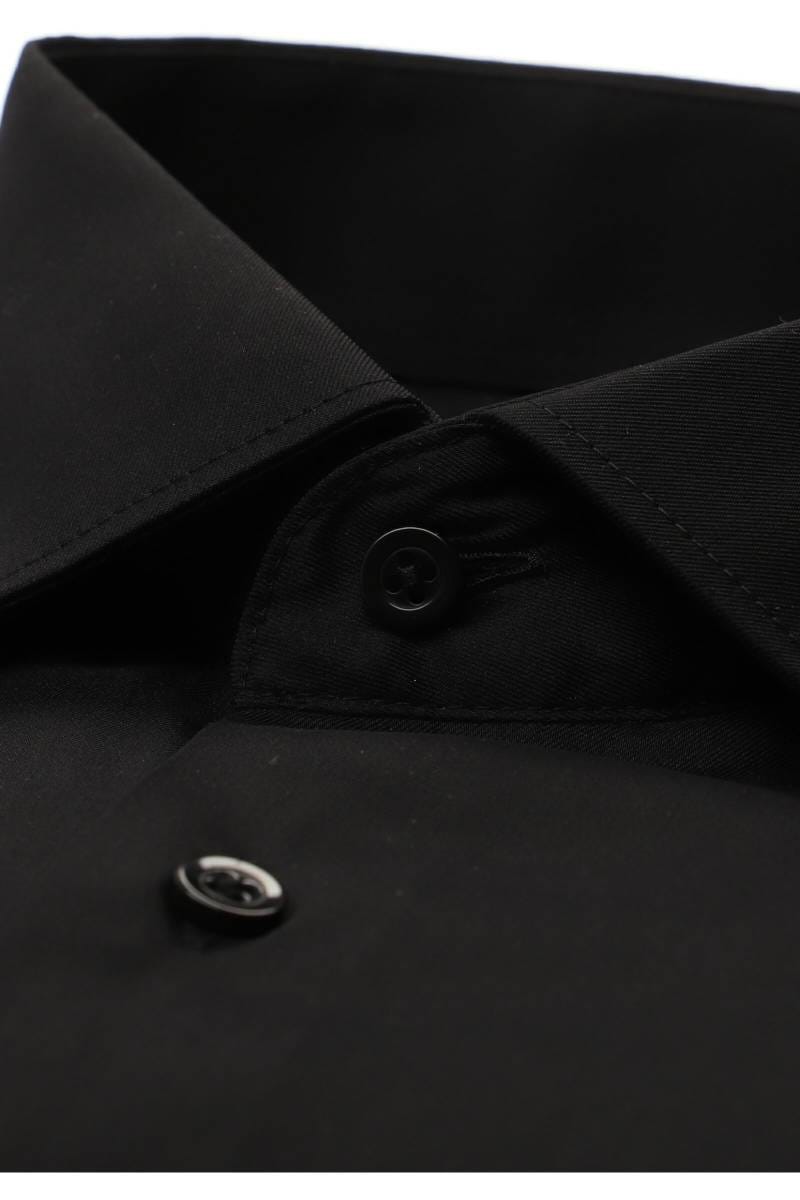 ETERNA Performance Modern Fit Tencel Hemd schwarz, Einfarbig