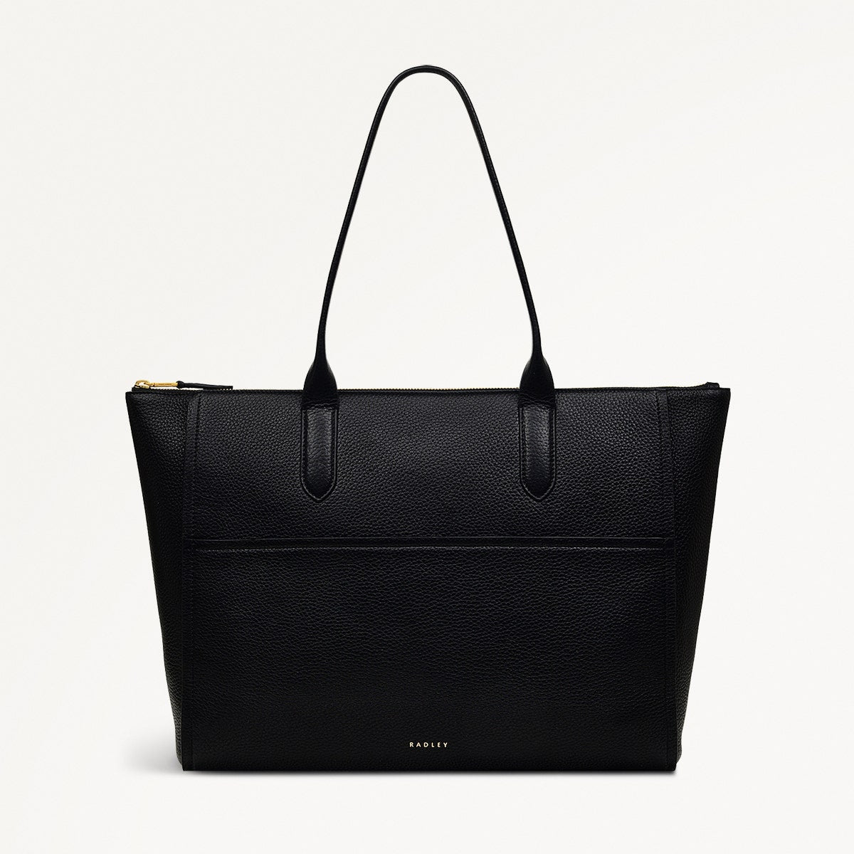 OAK STREET MEDIUM ZIPTOP TOTE BLACK