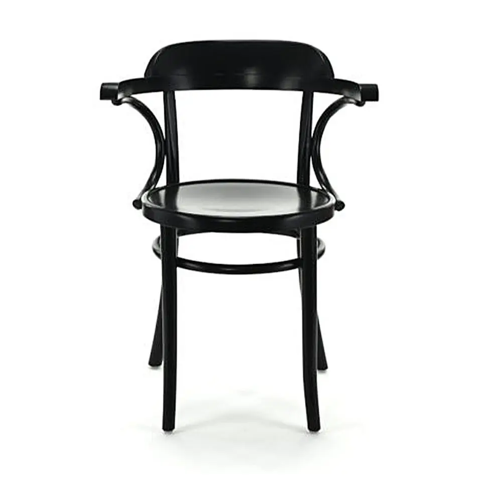 Fameg Thijs Houten Eetkamerstoel Zwart - Met Armleuning