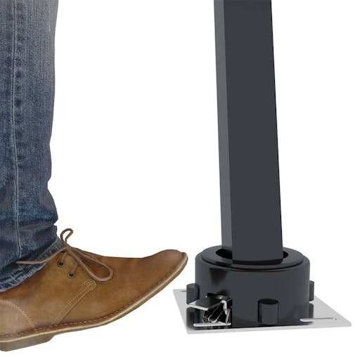 NNEVL Awning Post Set Anthracite 450x245 cm Iron