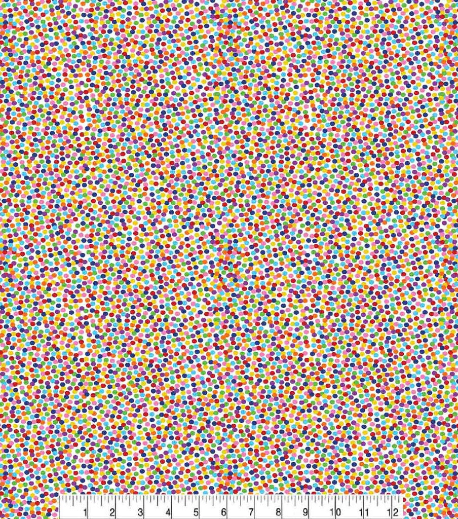 Confetti Dots Large Patriotic Cotton Fabric