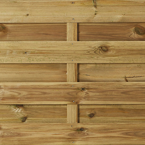 Panneau droit de clôture Douro en bois traité ép.35 mm L.90 x H.180 cm