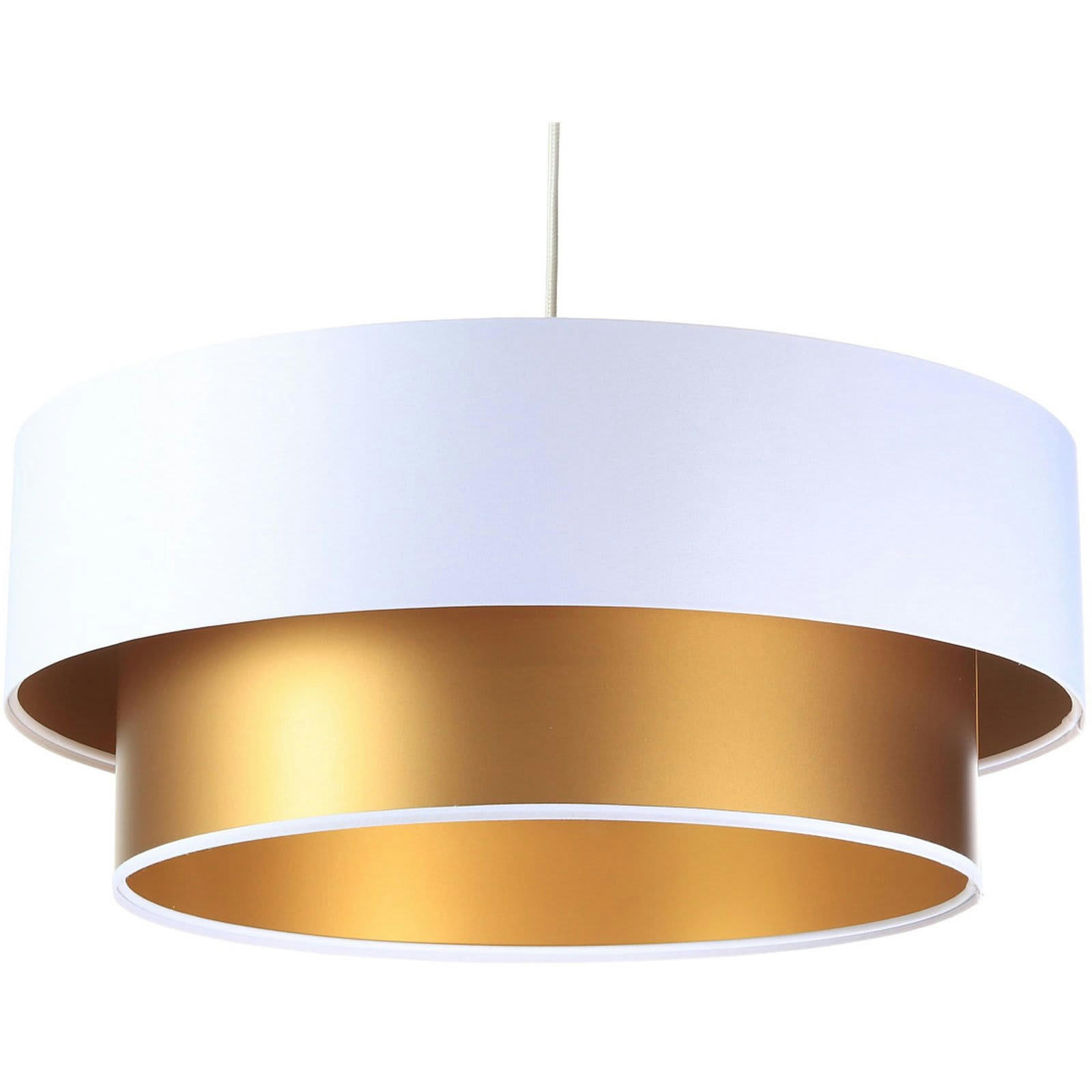 DUO ÉLÉGANT - Suspension Tissu Blanc