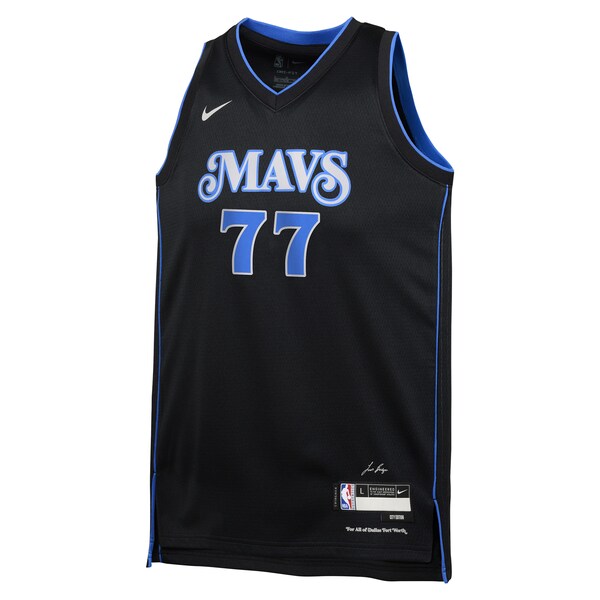 Luka Dončić Dallas Mavericks Nike Youth  Swingman Replica Jersey - City Edition - Black