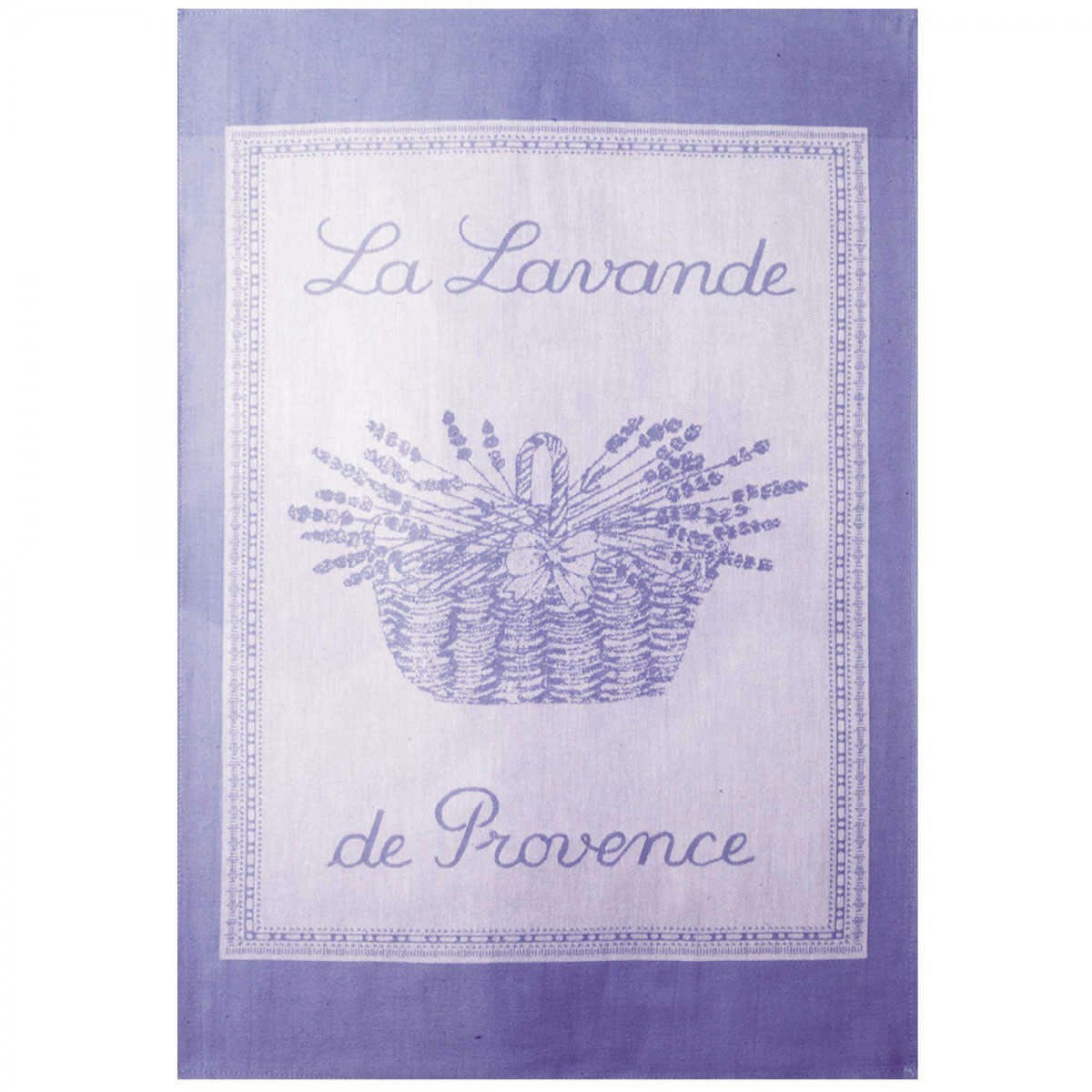 LAVANDE - Torchon en coton violet 50x75