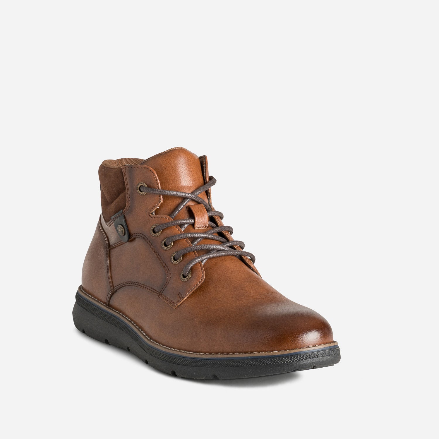 Boots à lacet cognac