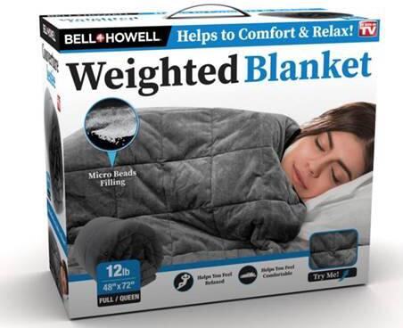 As Seen On TV Bell & Howell Weighted Blanket, 10-lb