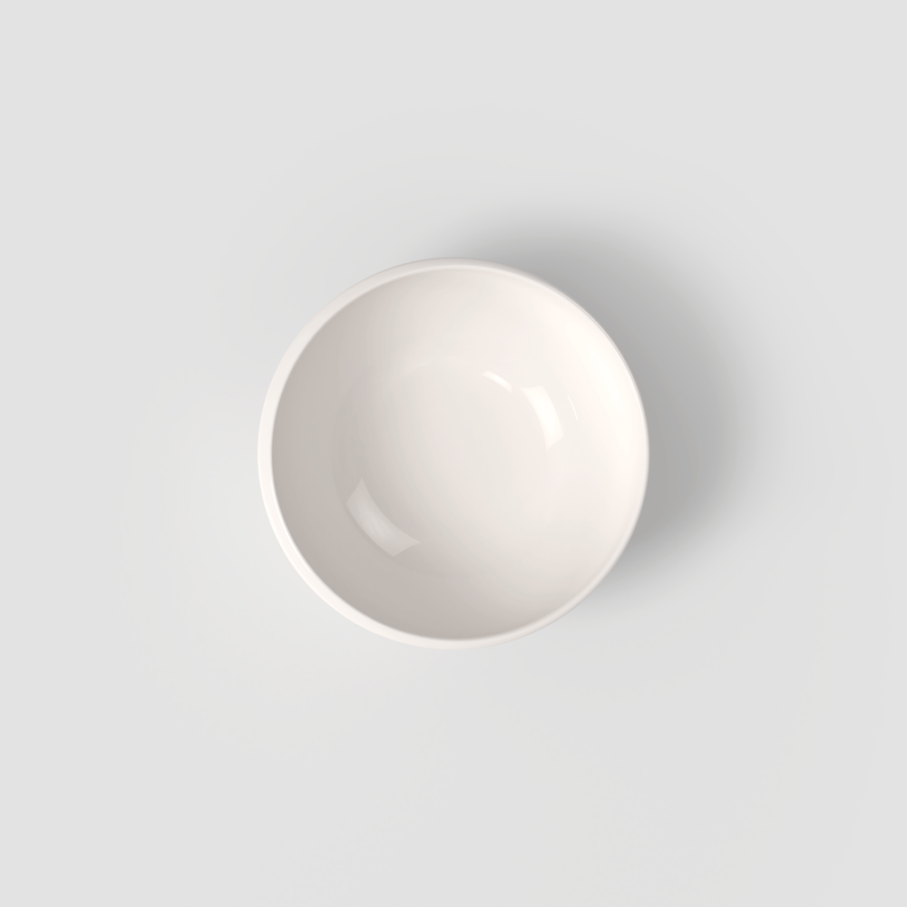 NewMoon Serving Bowl - White, 22 oz, Premium Porcelain