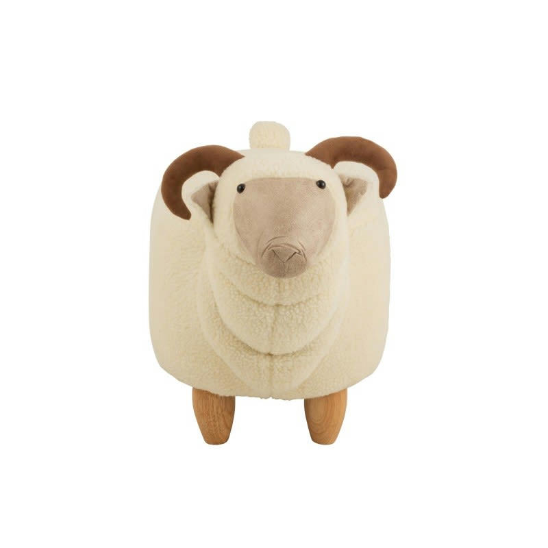 RAM - Chaise enfant bois et textile blanc