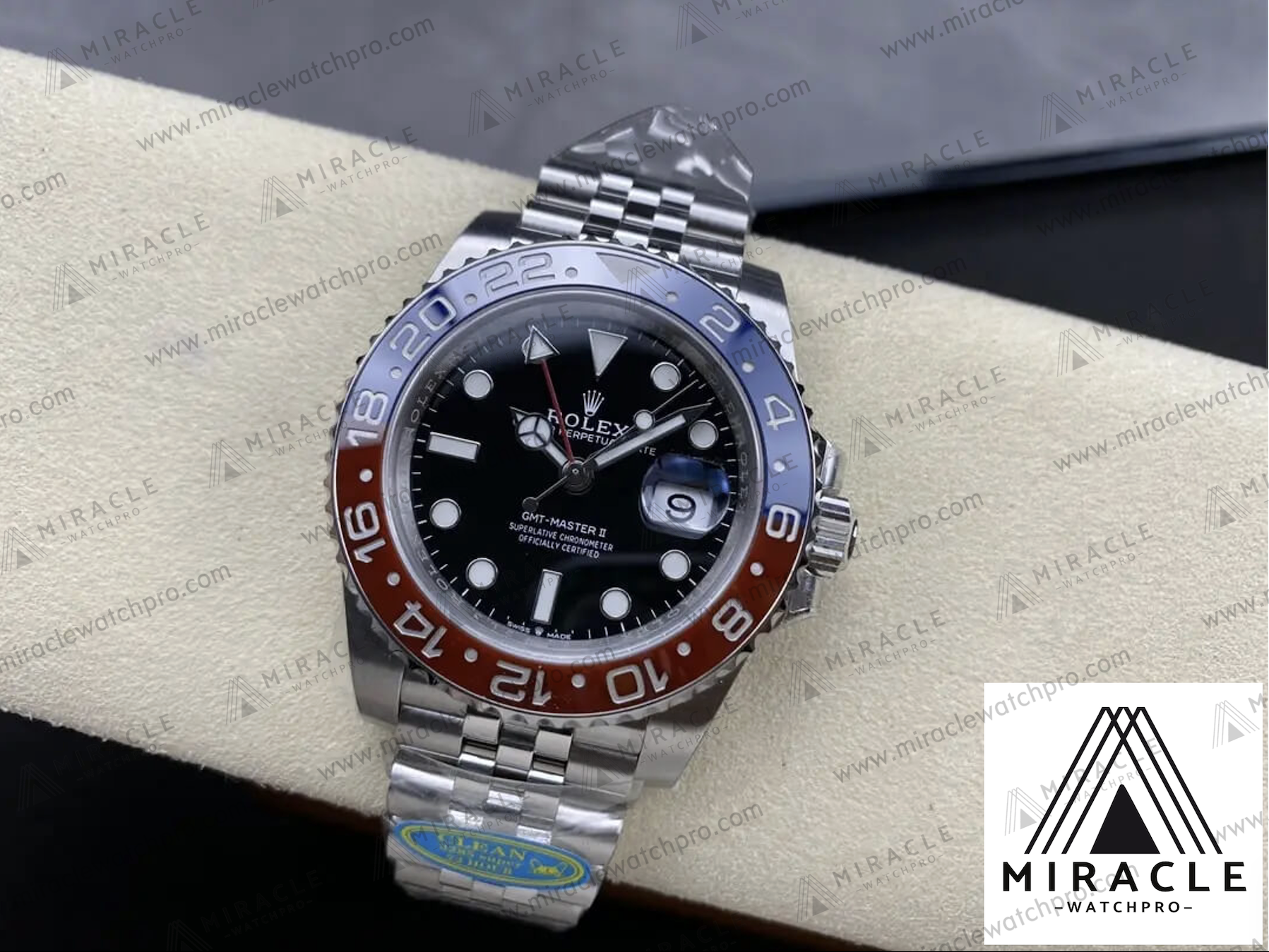 ROLEX-GMT MASTER II-ref.M126710BLRO-0001-Elite Clone-40mm-Replica Watch