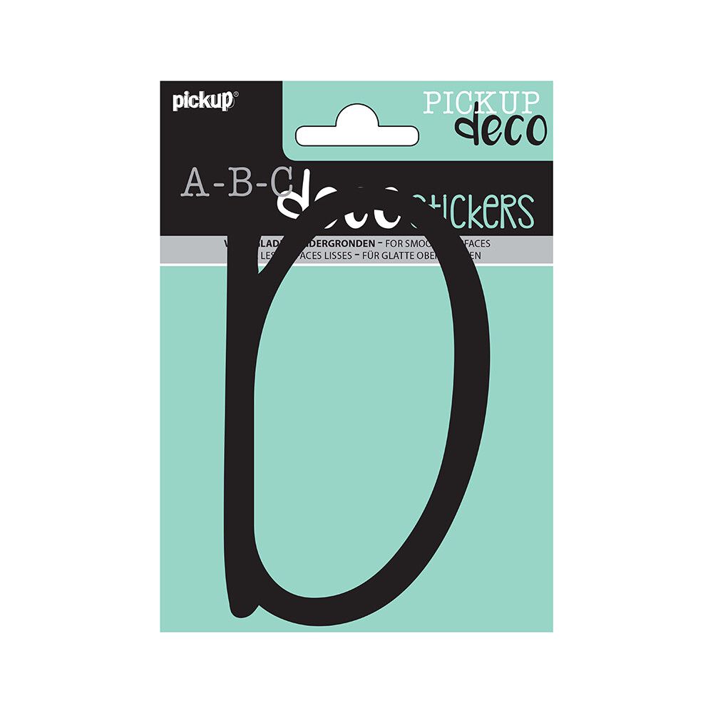 BOKSTAVER PICKUP D ABC DECO LYNN 120 MM D SVART