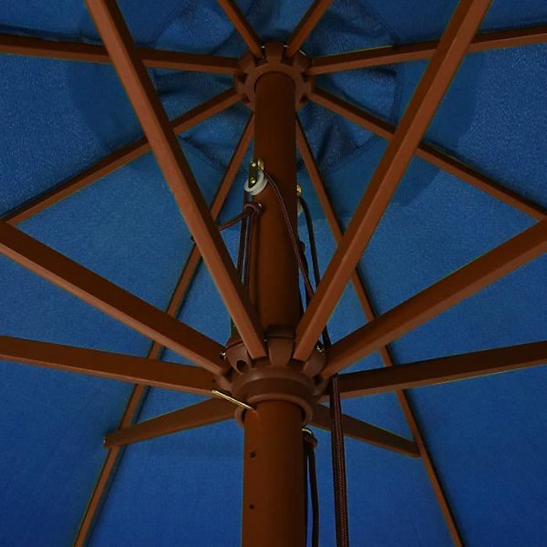 Parasol - VIDAXL - Modèle 47219 - Bois - 330x240 cm - Anti-UV - Pliable
