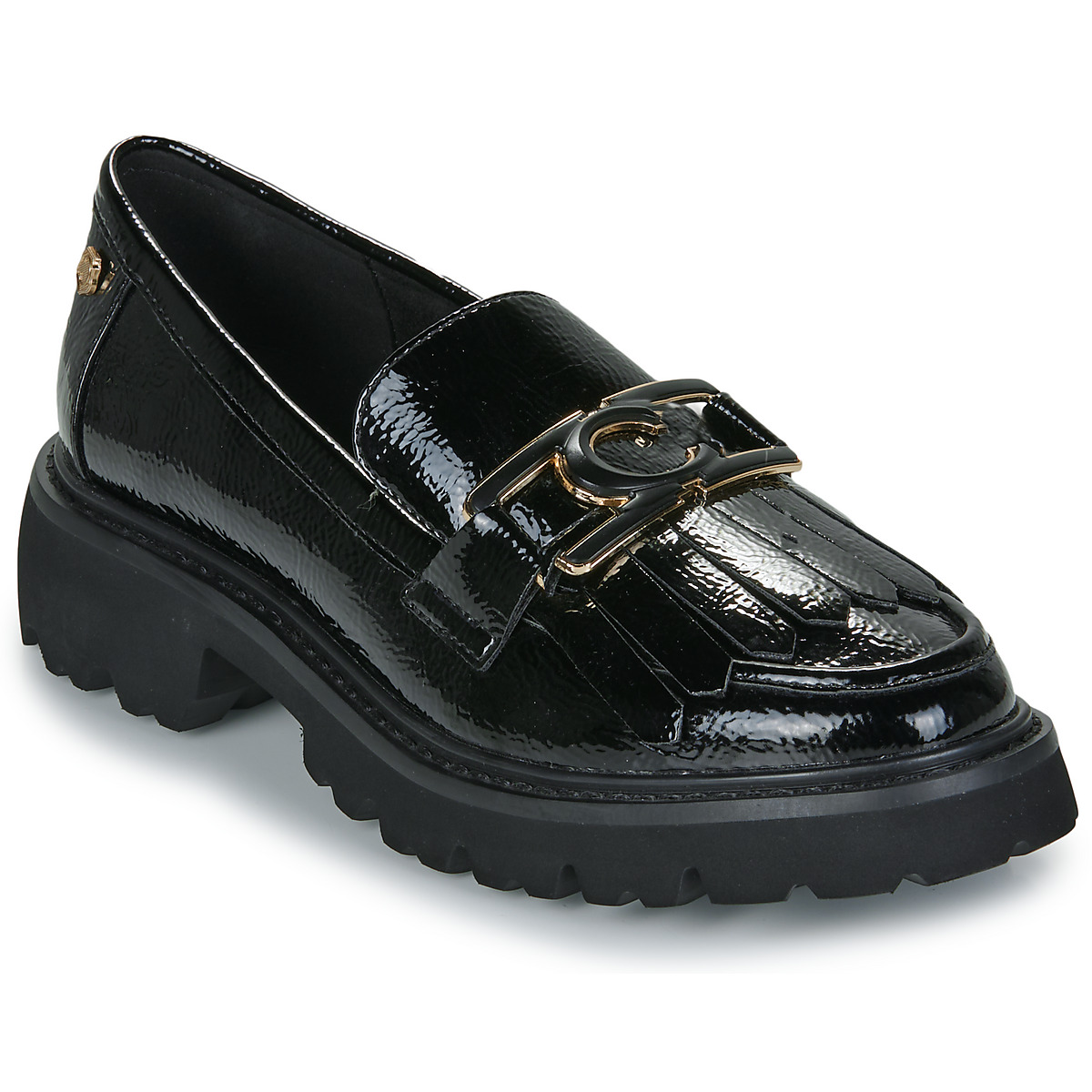 Carmela - 162698-TAUPE-PATENT - Black / Varnish