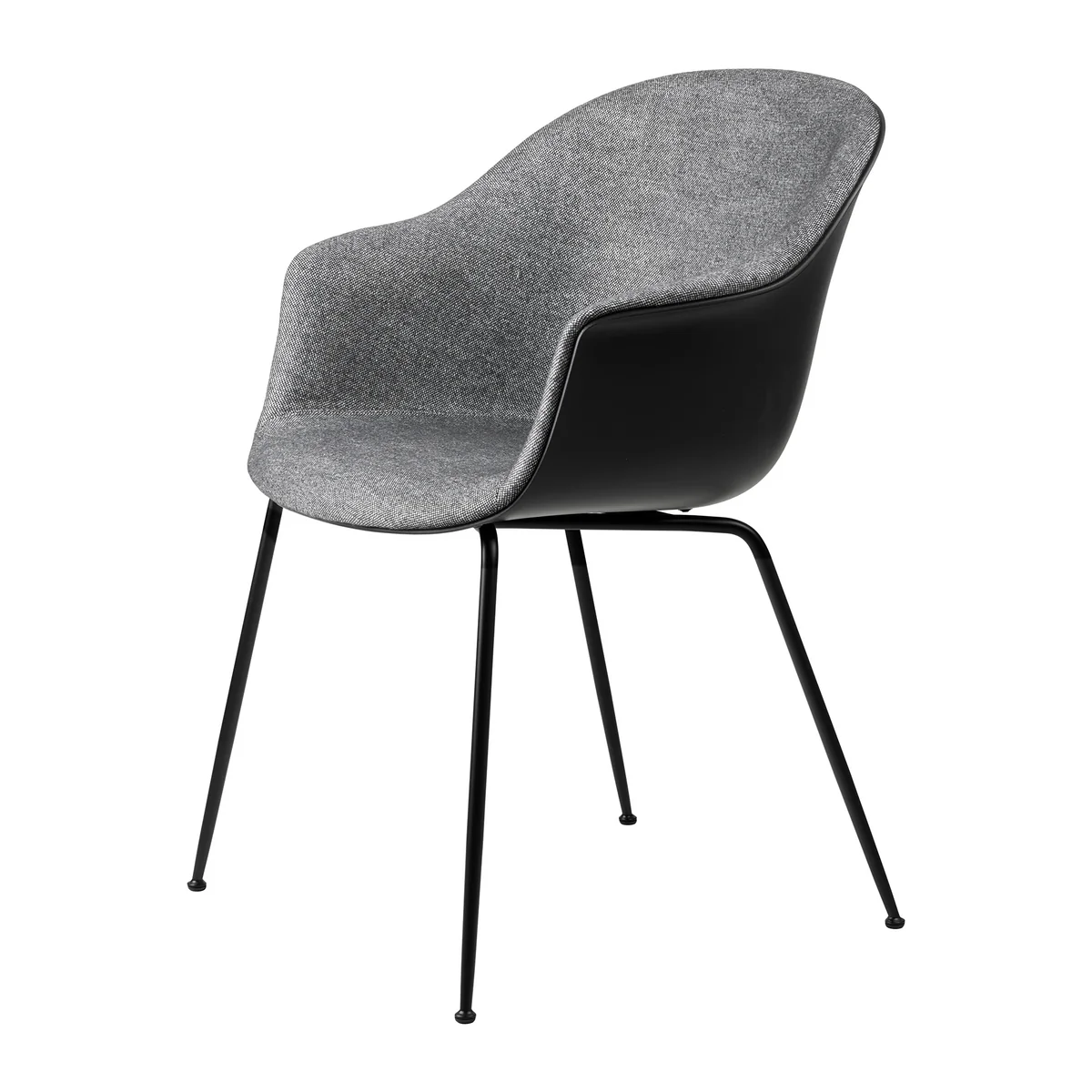 Gubi - Bat Dining Stuhl gepolstert (Metall)