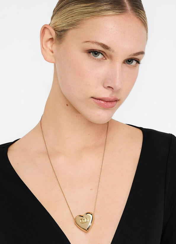 Collana multifilo con cuore