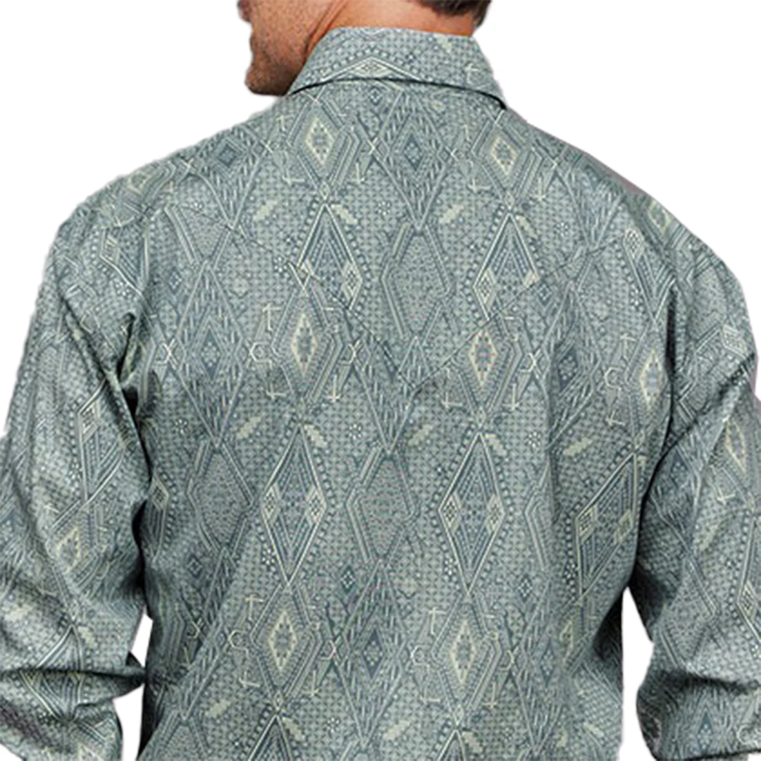 Мужская рубашка Stetson Ghost Aztec с застежкой на кнопках