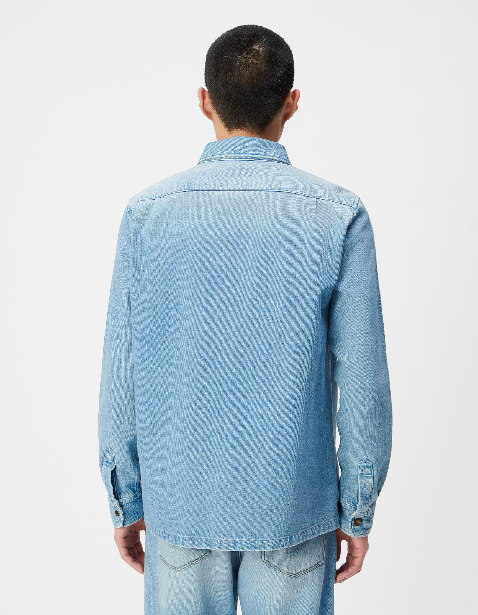 Surchemise en jean regular bleu Homme