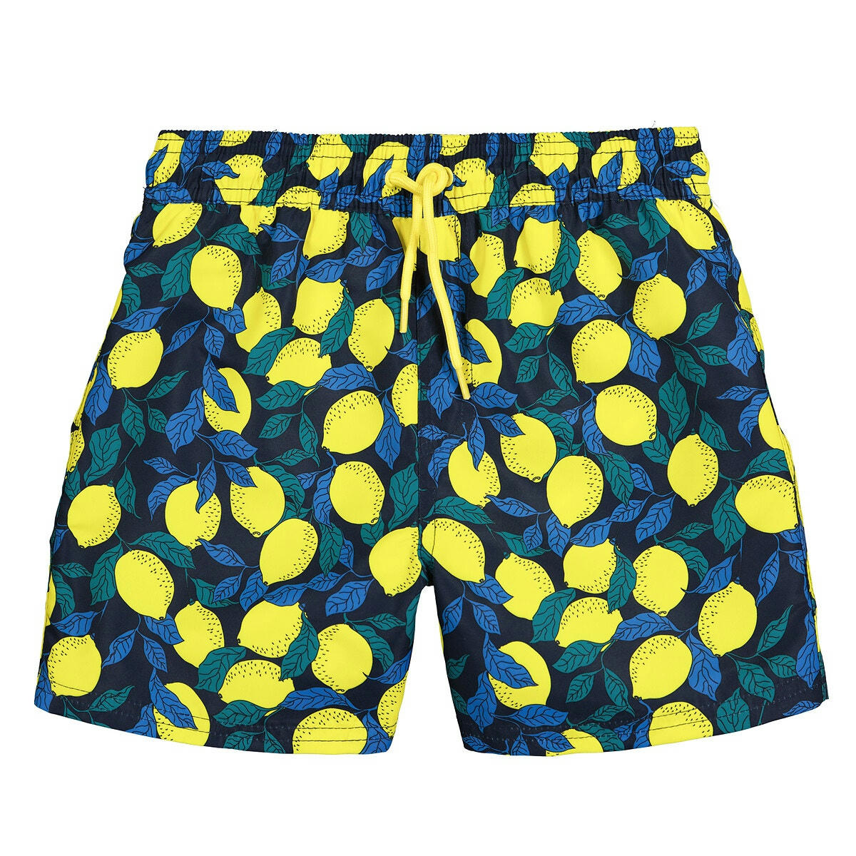 Short de bain imprimé citrons