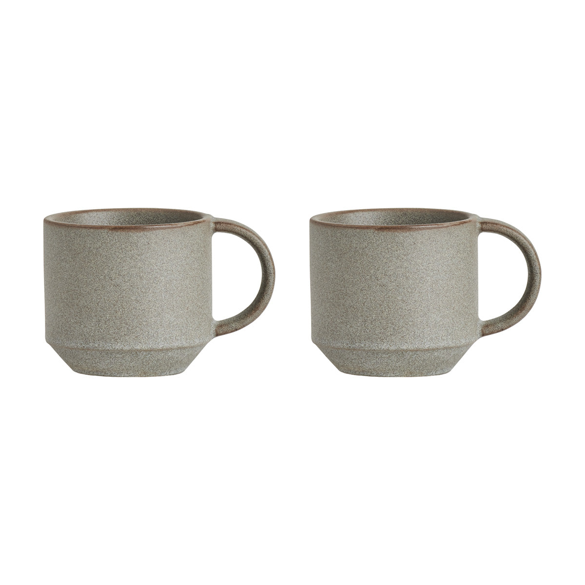OYOY Mok - Set van 2 Yuka - terracotta