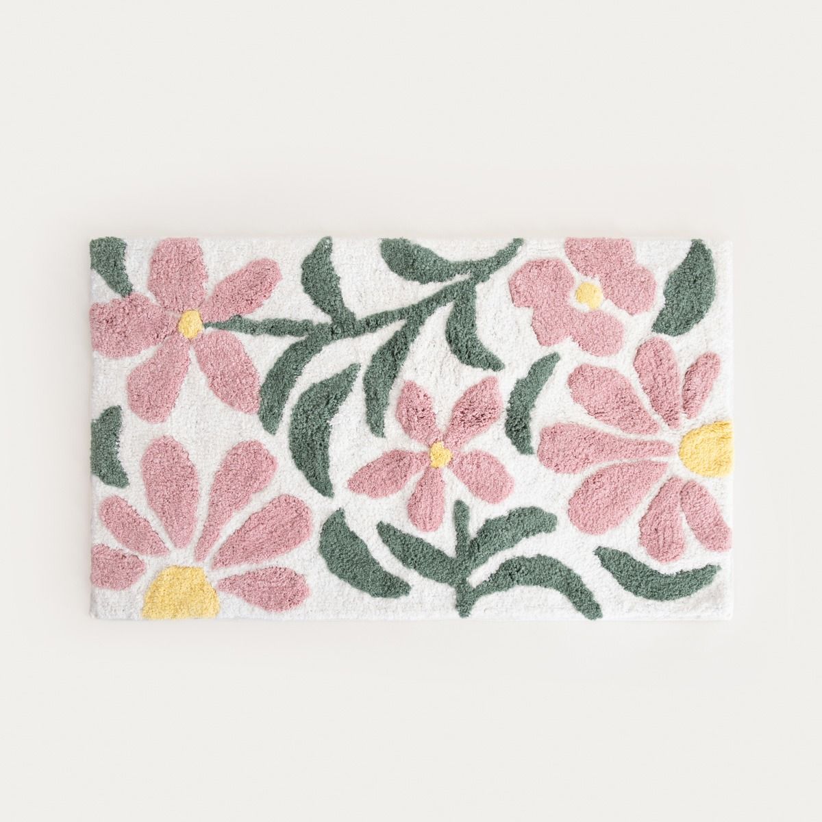 Dywanik łazienkowy TUIN w kwiatowy wzór 50x80 cm