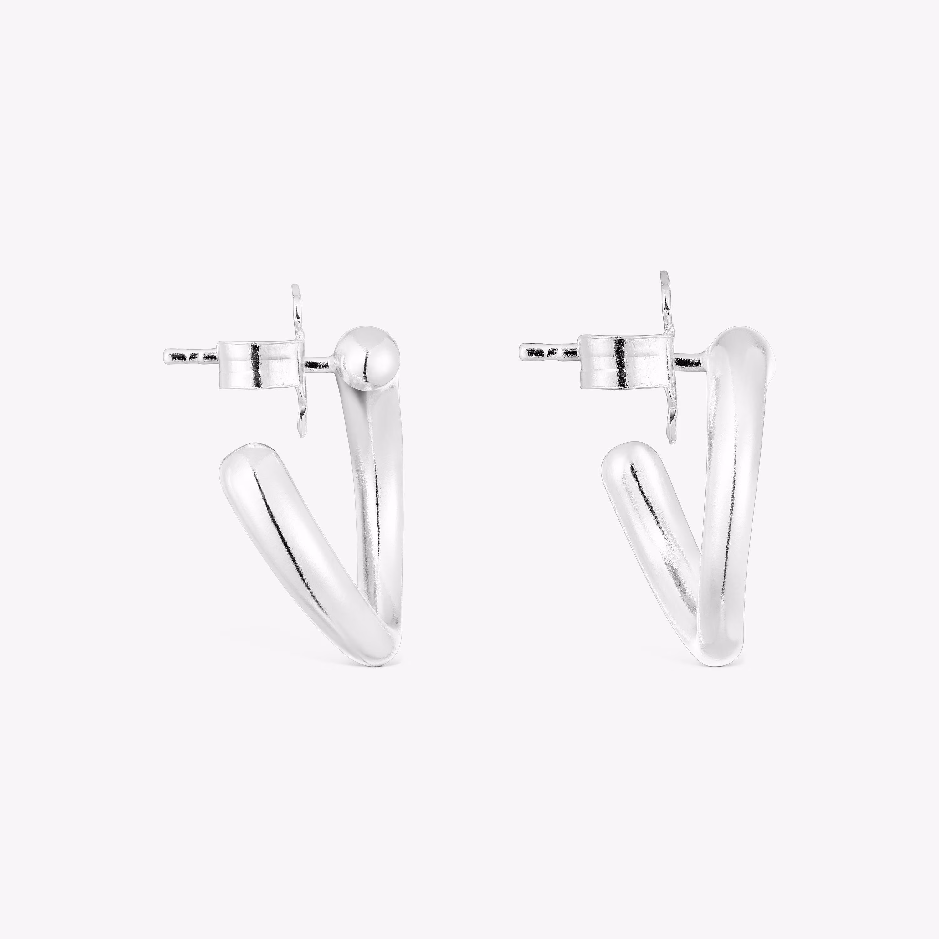 Pendientes de plata círculo New Hav