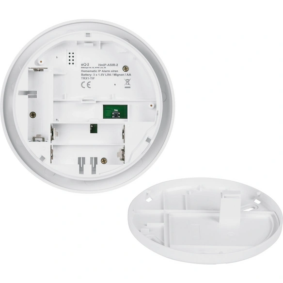 Alarmanlage, weiß, inkl. Batterien