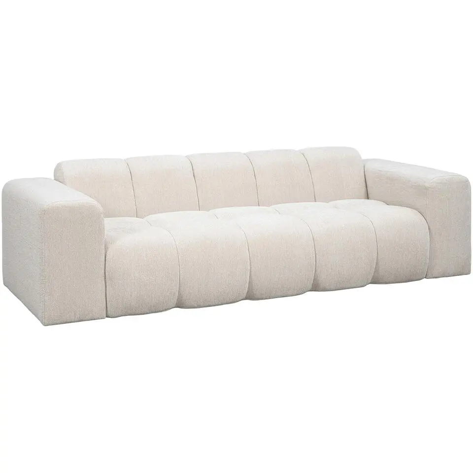 Bank Beau 3-zits - stof Raven - beige