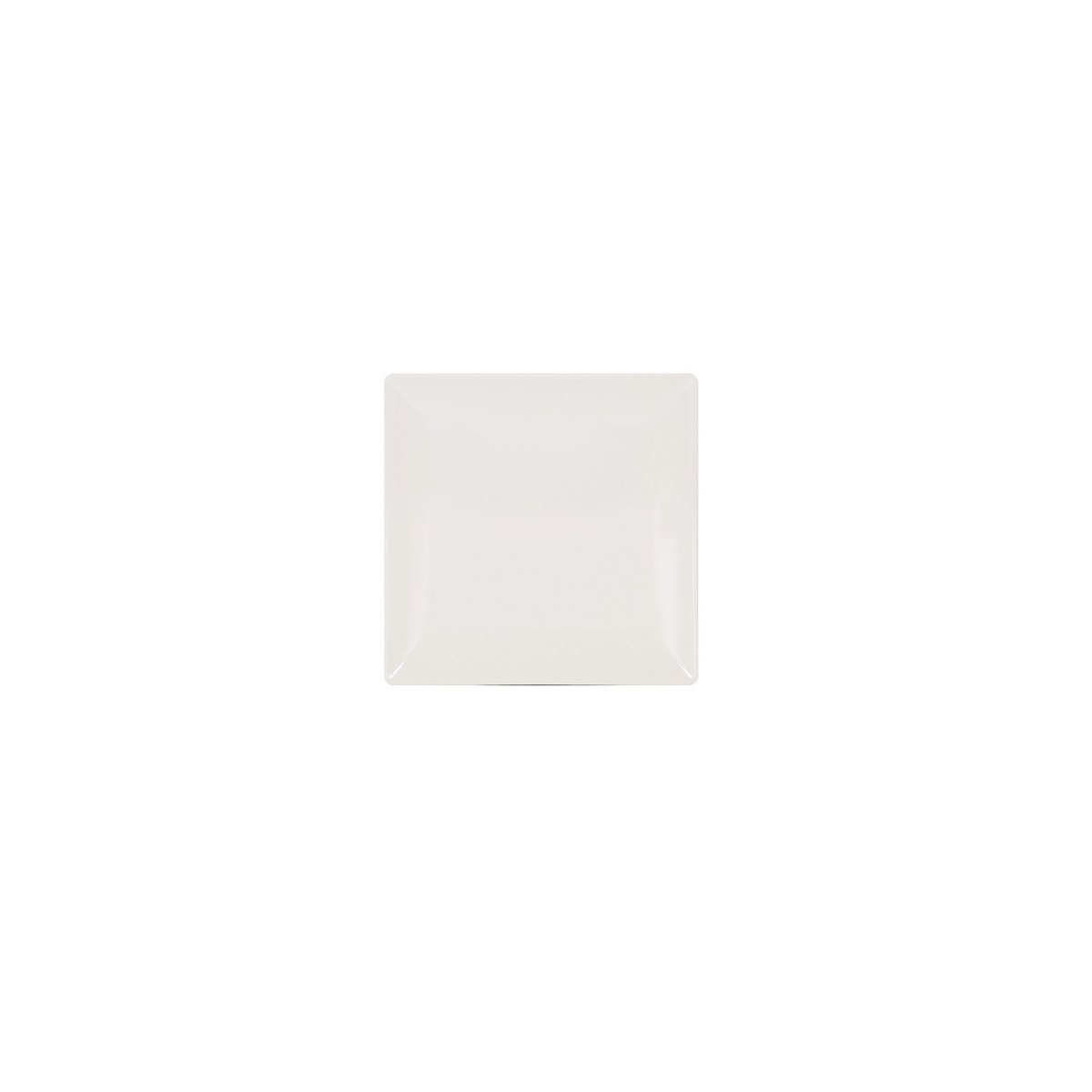 Prato raso ELITE branco em cerâmica 26,5cm