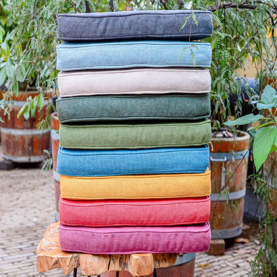 Madison - Bankkussen Dark grey canvas eco  - Ca. 110x48 cm