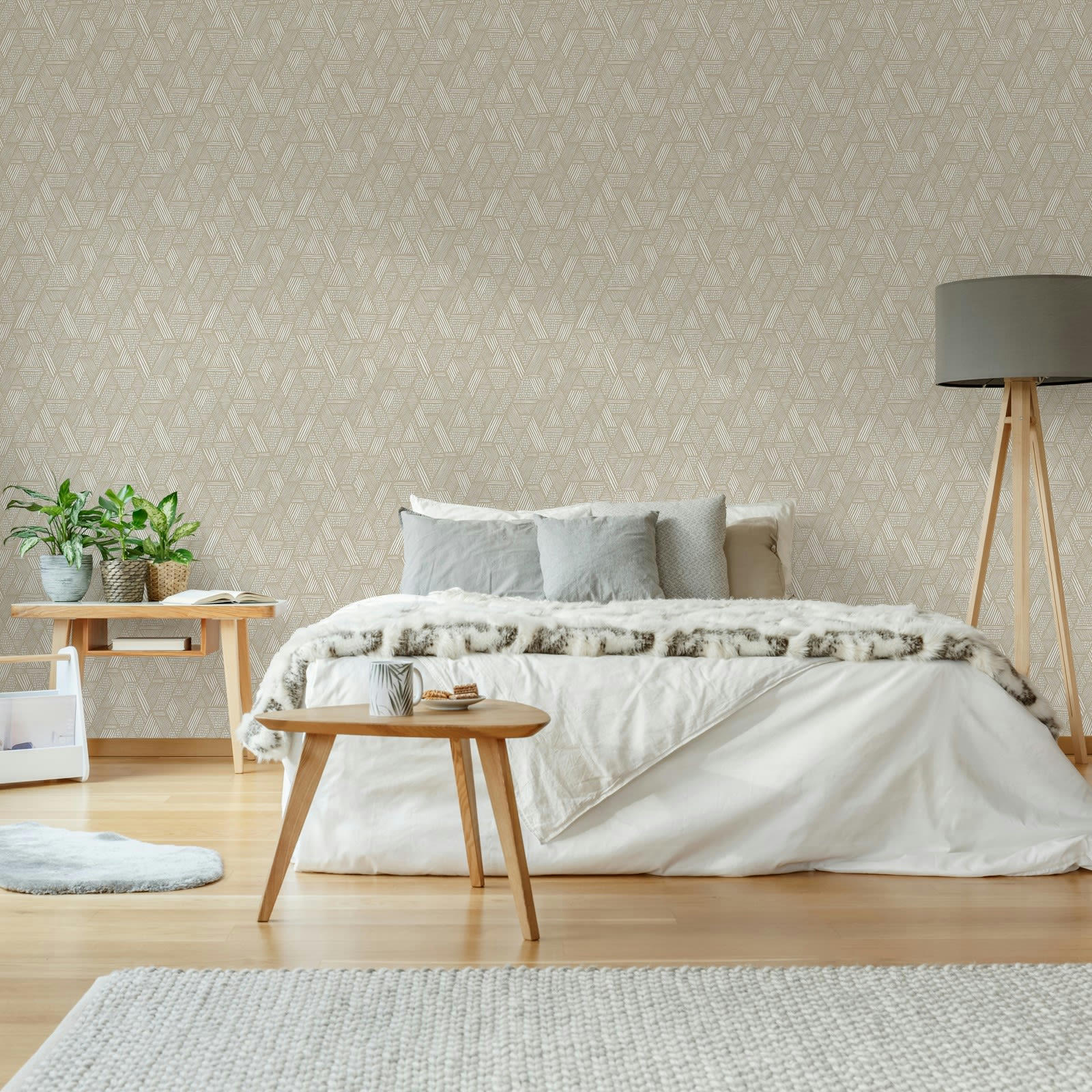 - papier peint ethnic naturel 1005x52cm