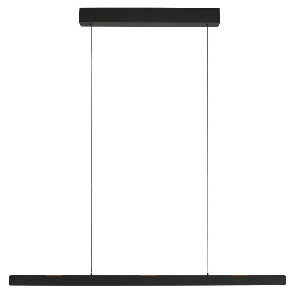 Steinhauer Hanglamp Fluxy Zwart Easy-lift & Sensor-Dimmer L 160cm