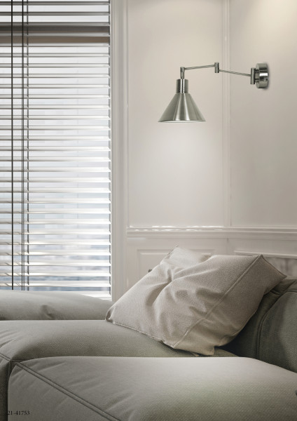 Lampa kinkiet COPENHAGEN 1x40w e14 satyna