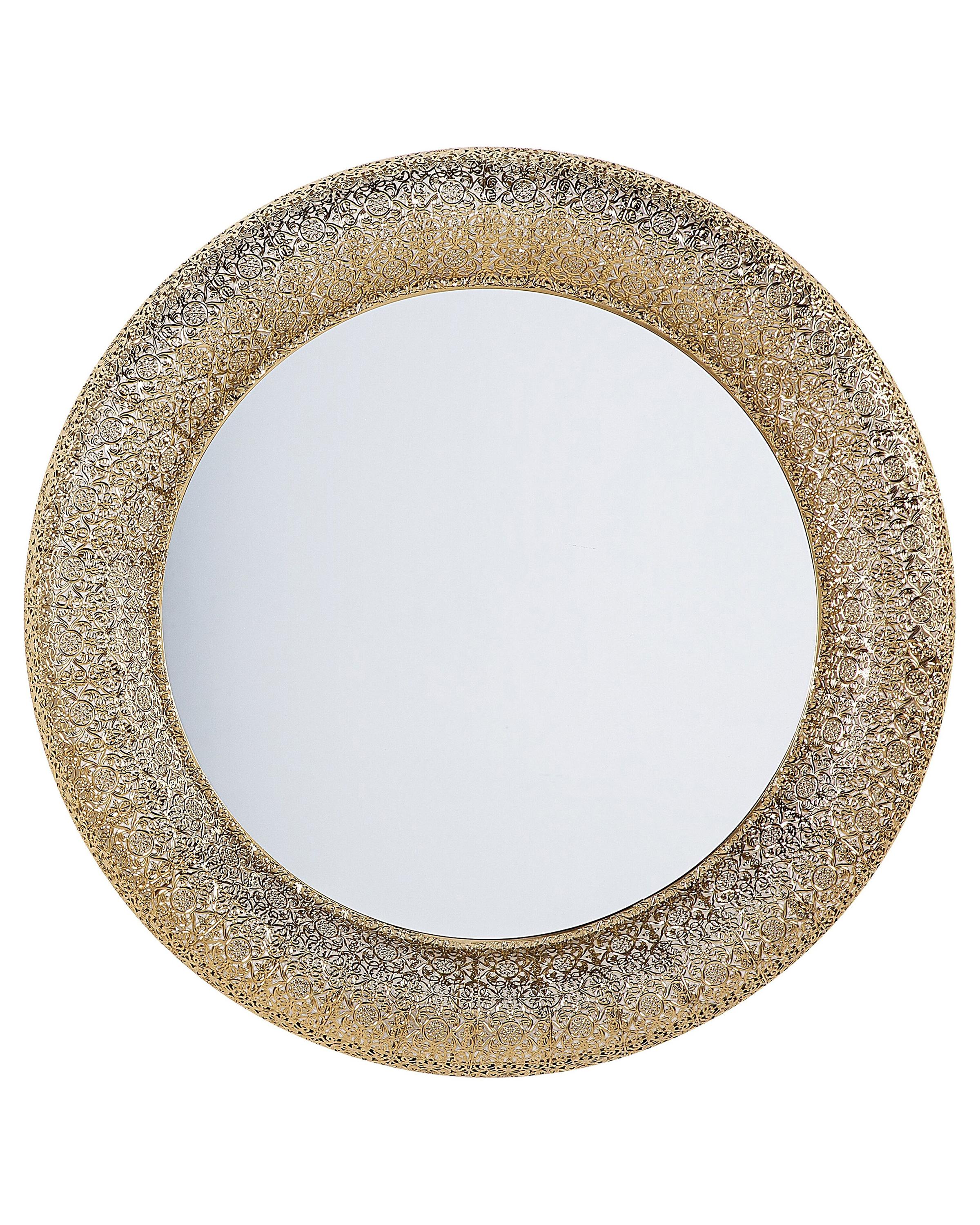 Wall Mirror CHANNAY 80 cm 80 cm Metal Gold