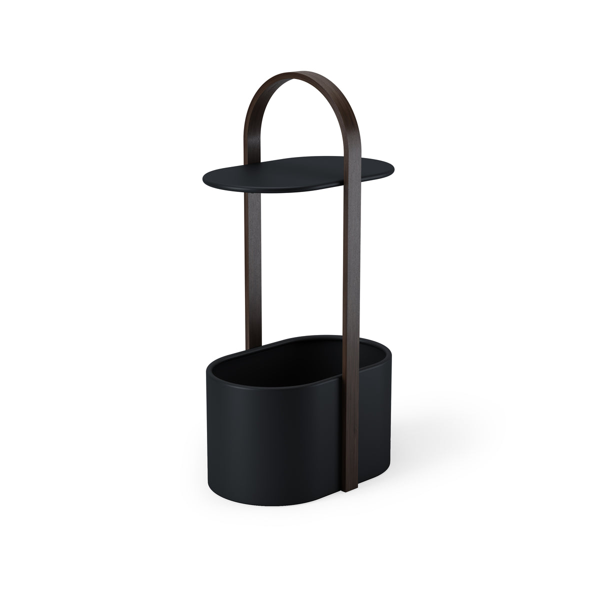 Umbra bijzettafel Bellwood - 35 x 24 x 69 cm - Zwart/walnoot