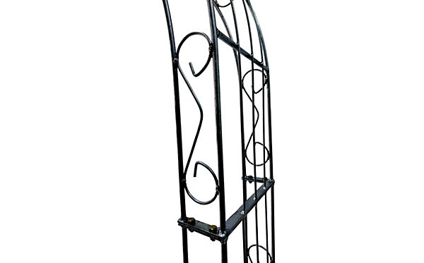 Arche de jardin LEA with sommet arrond - 140 cm revêtement en poudre noir