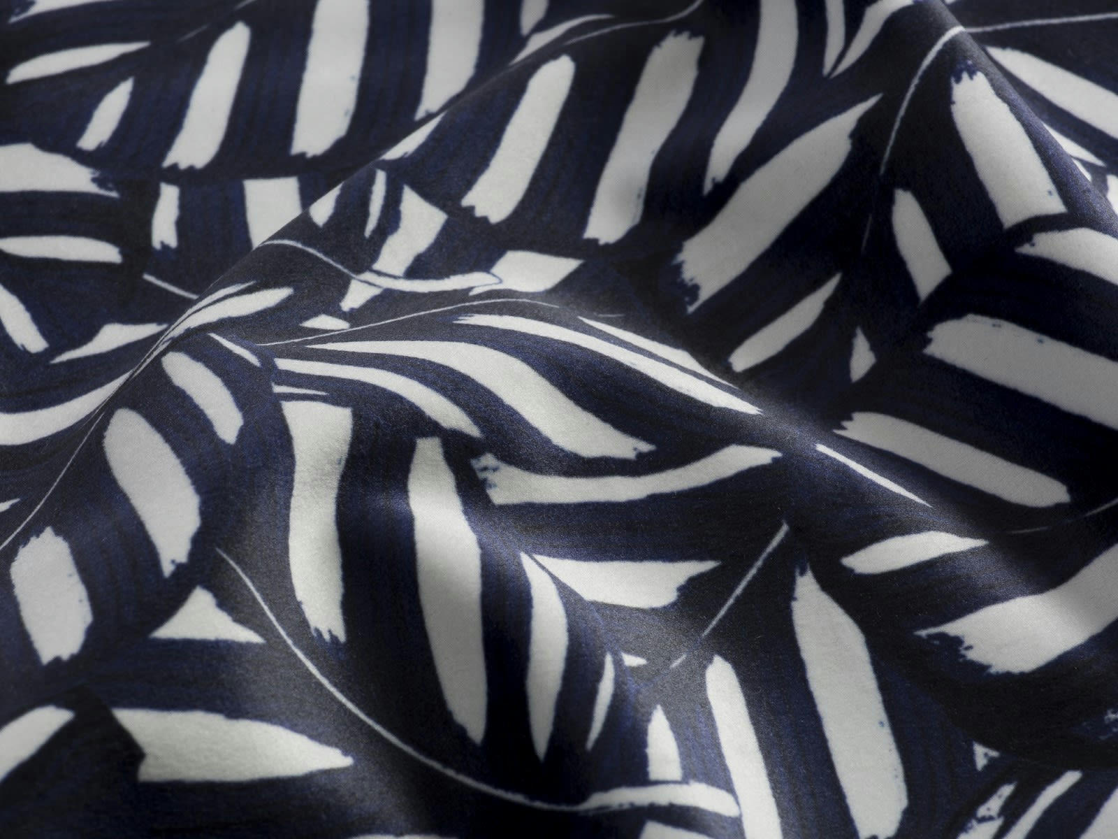 ALEXIS - Canapé D'Angle Droit 5 places en Velours Motif bleu marine