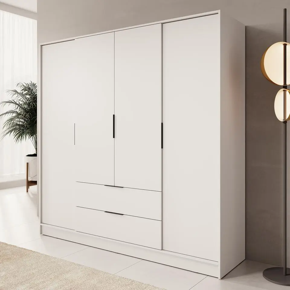 Meubella - Kledingkast Kellan - Beige - 206 cm